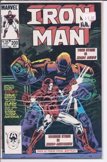 Iron Man # 200, 6.0 FN