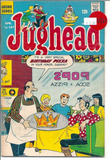 Jughead # 167, 4.5 VG +