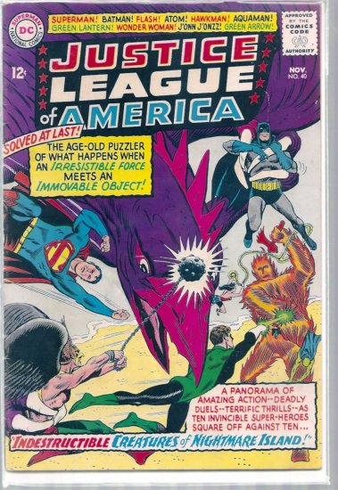JUSTICE LEAGUE OF AMERICA # 40, 4.0 VG