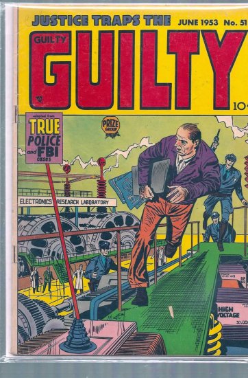 JUSTICE TRAPS THE GUILTY # 51, 3.5 VG -