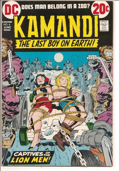 Kamandi, The Last Boy On Earth # 6, 4.5 VG +