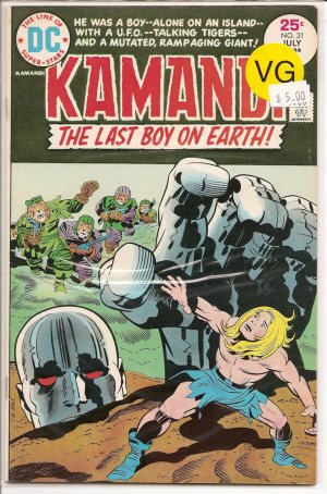 Kamandi, The Last Boy On Earth # 31, 4.0 VG 