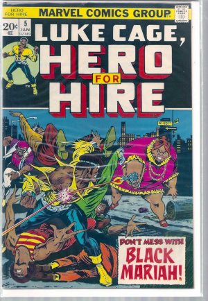 LUKE CAGE HERO FOR HIRE # 5, 4.5 VG + 