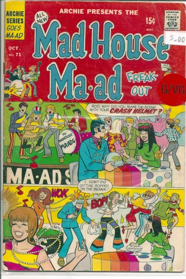 Madhouse Ma-ad # 71, 3.0 GD/VG