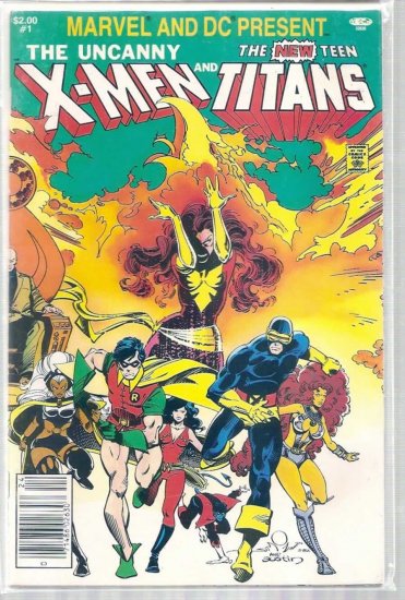 Marvel and DC Present Featuring The Uncanny X-Men and The New Teen-Titans # 1, 9.4 NM