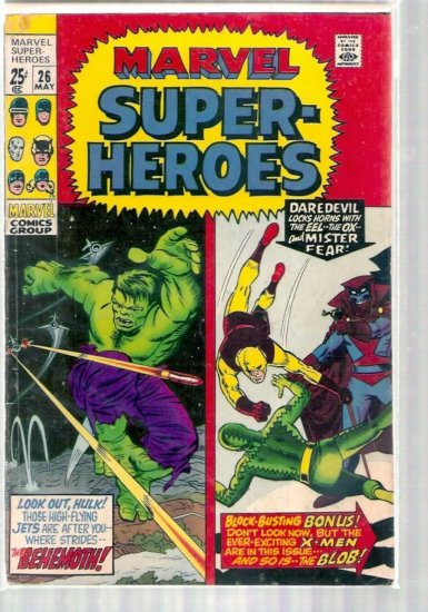 MARVEL SUPER-HEROES # 26, 4.0 VG