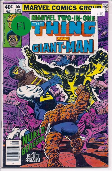 Marvel Two-in-One # 55, 6.0 FN