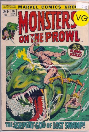 Monsters On The Prowl # 16, 4.5 VG + 