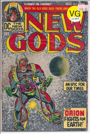 New Gods # 1, 4.0 VG