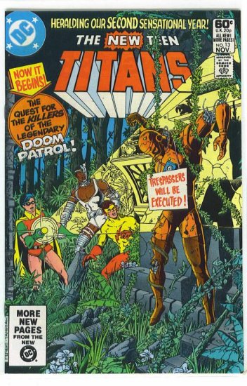 New Teen Titans # 13, 9.4 NM