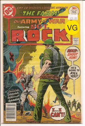 Our Army at War # 301, 4.0 VG 