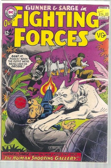 OUR FIGHTING FORCES # 91, 4.5 VG +
