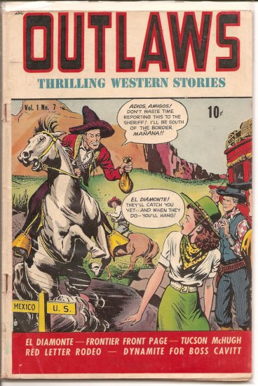 Outlaws # 7, 2.5 GD +
