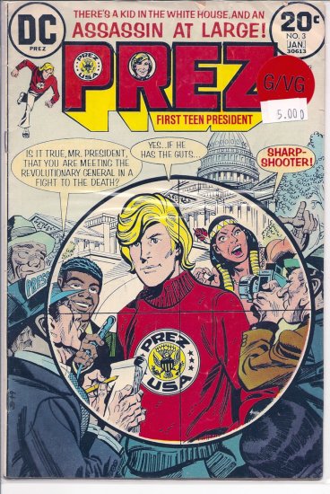 Prez # 3, 3.0 GD/VG