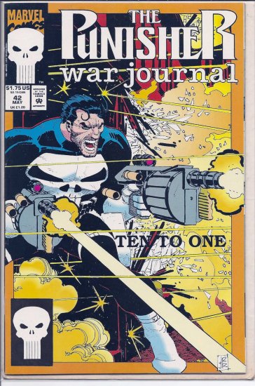 PUNISHER WAR JOURNAL # 42, 9.2 NM -