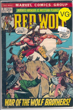 Red Wolf # 3, 3.5 VG - 