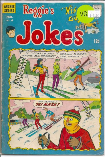 Reggie's Wise Guy Jokes # 4, 4.0 VG