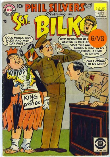 Sargent Bilko # 7, 3.0 GD/VG