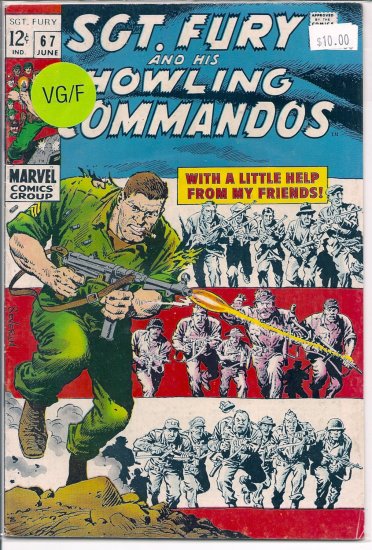 Sgt. Fury # 67, 5.0 VG/FN