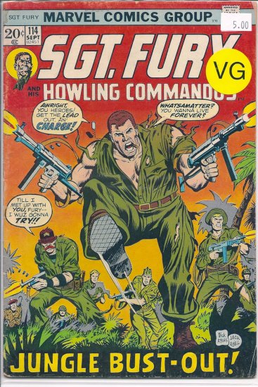 Sgt. Fury # 114, 4.0 VG