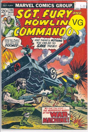 Sgt. Fury # 118, 4.0 VG 
