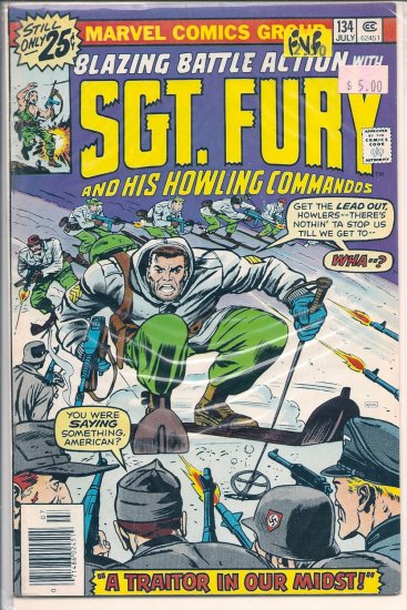 Sgt. Fury # 134, 7.0 FN/VF