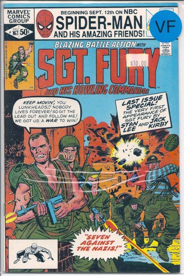 Sgt. Fury # 167, 8.0 VF