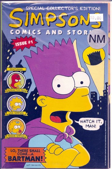 Simpsons Comics And Stories # 1, 9.4 NM
