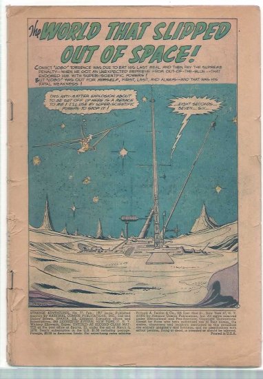STRANGE ADVENTURES # 77, 0.5 PR