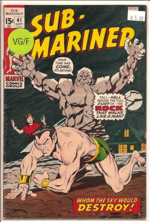 Sub-Mariner # 41, 5.0 VG/FN 