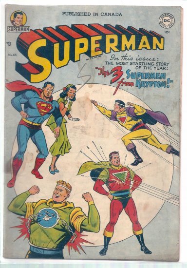 SUPERMAN # 65, 4.0 VG