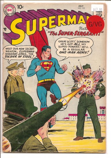 Superman # 122, 3.0 GD/VG