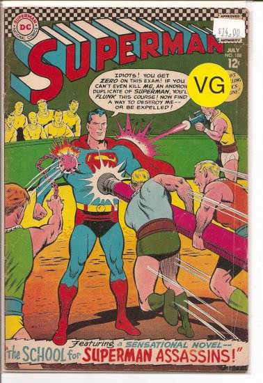 Superman # 188, 4.0 VG