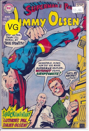 Superman's Pal Jimmy Olsen # 109, 4.0 VG