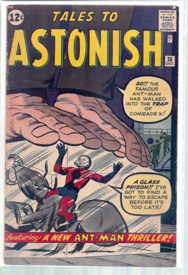 TALES TO ASTONISH # 36, 4.5 VG +