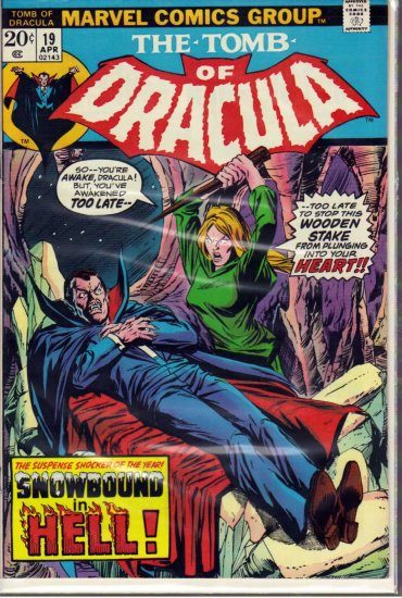 TOMB OF DRACULA # 19, 7.5 VF -