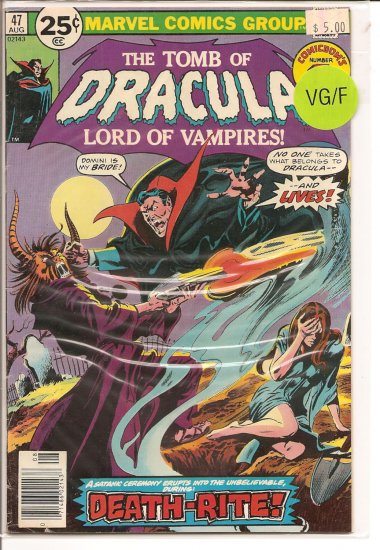 Tomb of Dracula # 47, 5.0 VG/FN