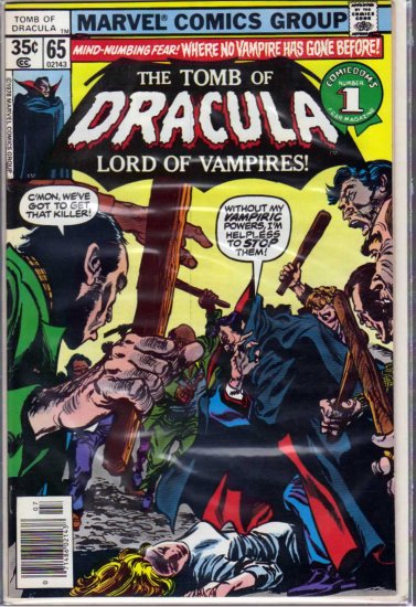 TOMB OF DRACULA # 65, 7.5 VF -