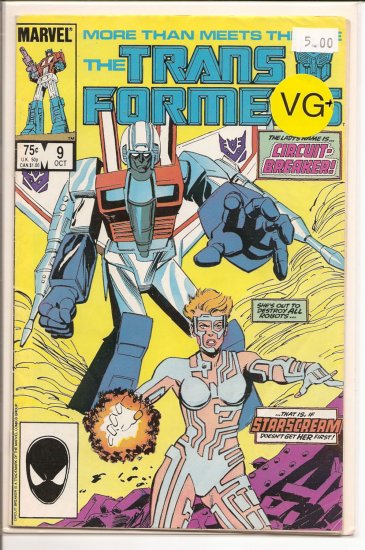 Transformers # 9, 4.5 VG +