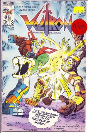 Voltron # 3, 3.0 GD/VG 