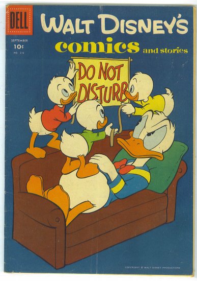 Walt Disney's Comics And Stories # 216, 4.5 VG +