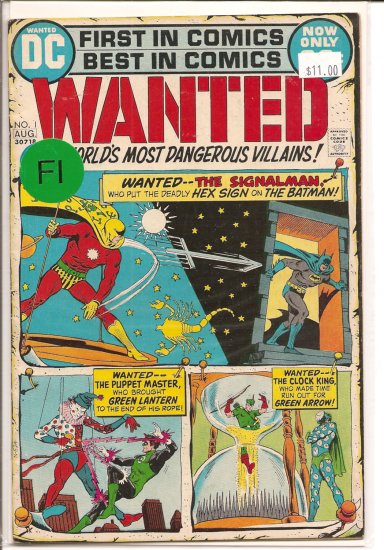 Wanted, The World's Most Dangerous Villains # 1, 6.0 FN