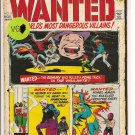 Wanted, The World's Most Dangerous Villains # 3, 4.0 VG 
