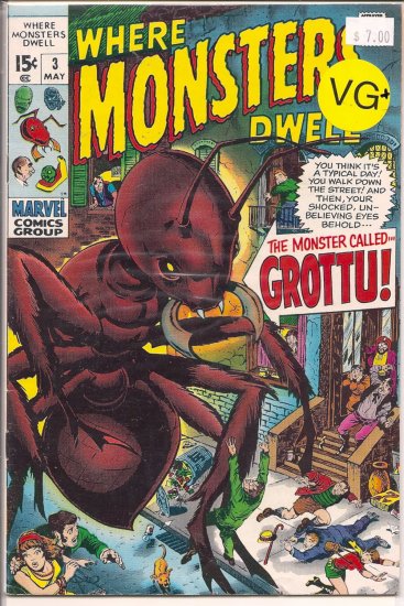 Where Monsters Dwell # 3, 4.5 VG +