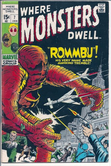 WHERE MONSTERS DWELL # 7, 4.5 VG +
