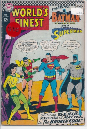 World's Finest Comics # 164, 3.0 GD/VG 