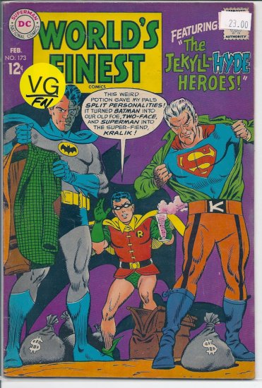 World's Finest Comics # 173, 5.0 VG/FN