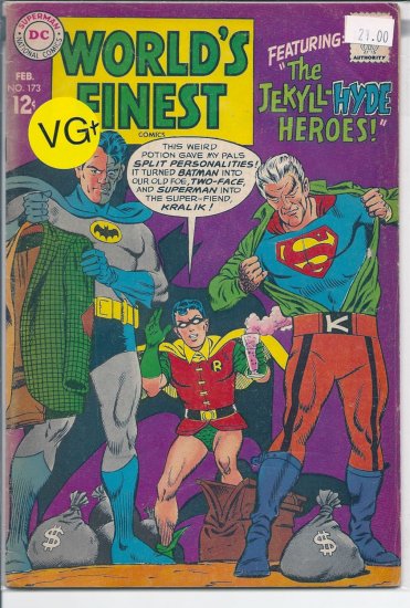 World's Finest Comics # 173, 4.5 VG +