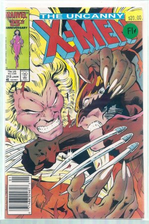 X-MEN # 213, 6.5 FN + 