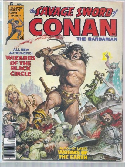 SAVAGE SWORD OF CONAN THE BARBARIAN # 16, 6.0 FN